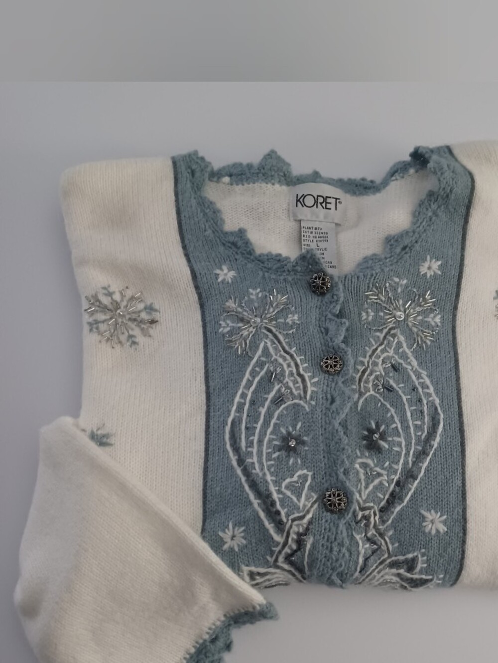 Koret Christmas Holiday Sweater Sz L